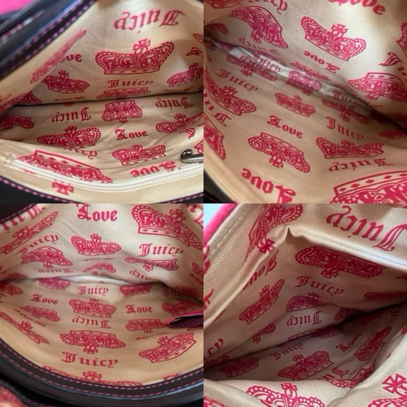 Y2K Juicy Couture Rare Vintage Pink Large Crossbody - Picture 9 of 16
